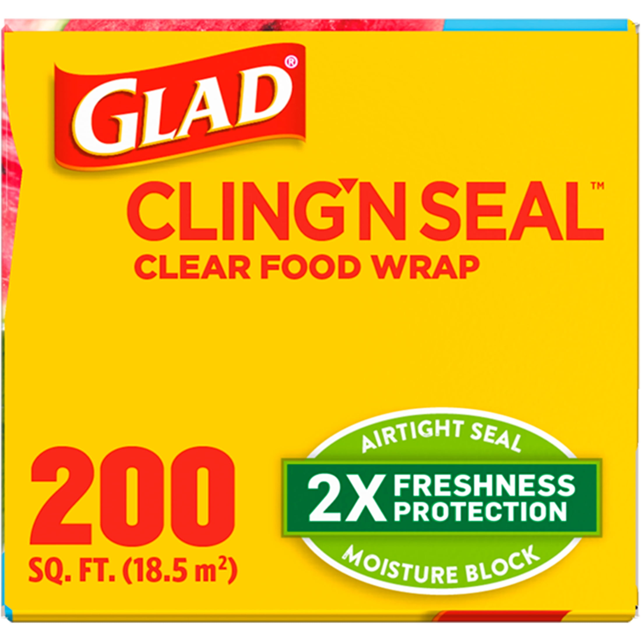 Glad cling wrap 200 sq ft discount