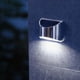 thumbnail image 5 of Kuymtek 10pc blanco cálido 4 LED luces solares lámpara de escalera de pared impermeable para seguridad, 5 of 7