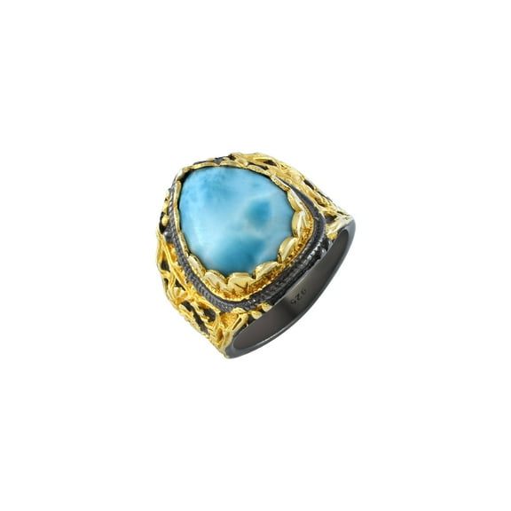 Larimar Gemstone Ring
