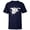 Navy, variant on Classic Dumbo and Magic Feather Watercolor - Short Sleeve T-Shirt for Kids - Customized-Athletic Heather