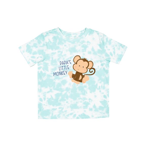 Inktastic Papa's Little Monkey Boys or Girls Toddler T-Shirt