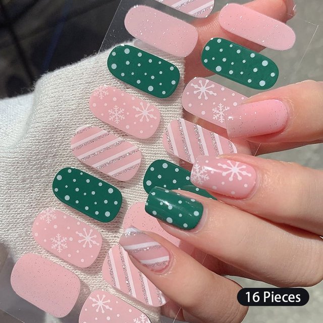 DIY pegatinas para uñas sin hornear, flores frescas de Color sólido de larga duración en verano, tiras para uñas, parche deslizante, calcomanía de cubierta completa