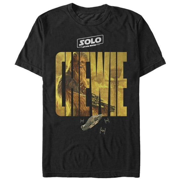 Men's Solo: A Star Wars Story Chewie Poster Graphic Tee Black 3X Large