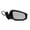 Black, variant on For Toyota Highlander 2014 2015 2016 Door Mirror Passenger Side | Power | Paint To Match | Heated | Manual Folding | With Blind Spot Detection | Replacement For TO1321409 | 191275963340, 879100E340