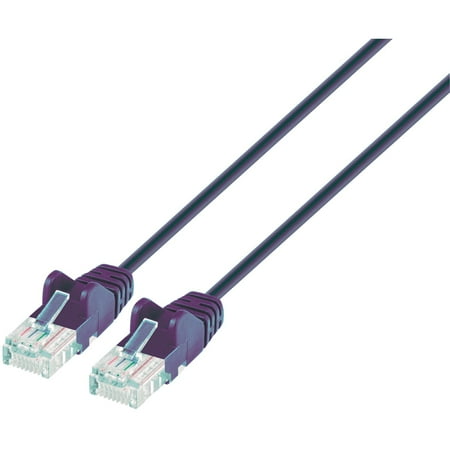 Intellinet Network Solutions Blue Slim Network Patch Cable with Snagless Boots (14 Feet)