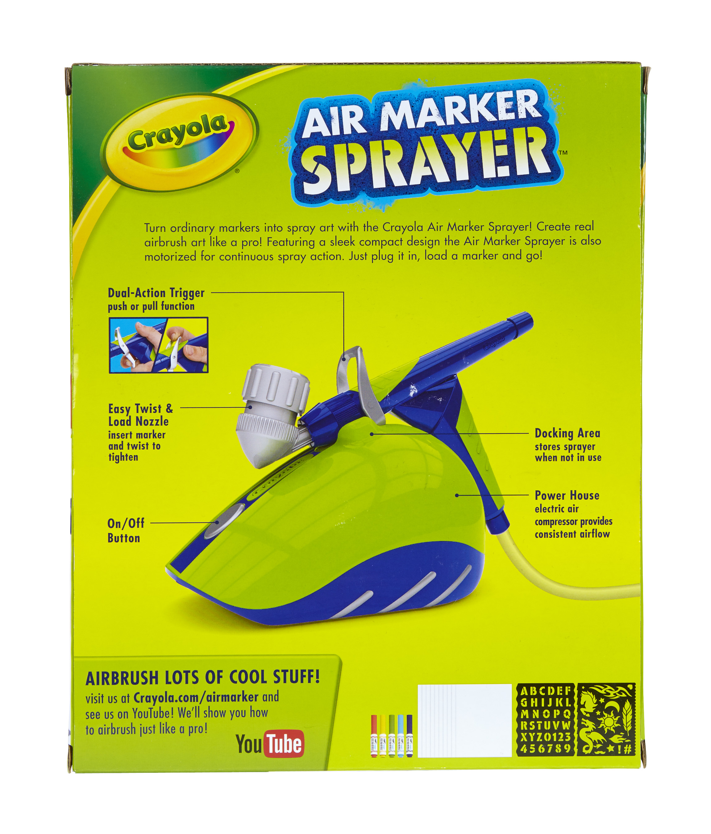 Crayola Air Marker Sprayer, School Supplies, Toys, Washable Markers, Beginner Child - image 3 of 9