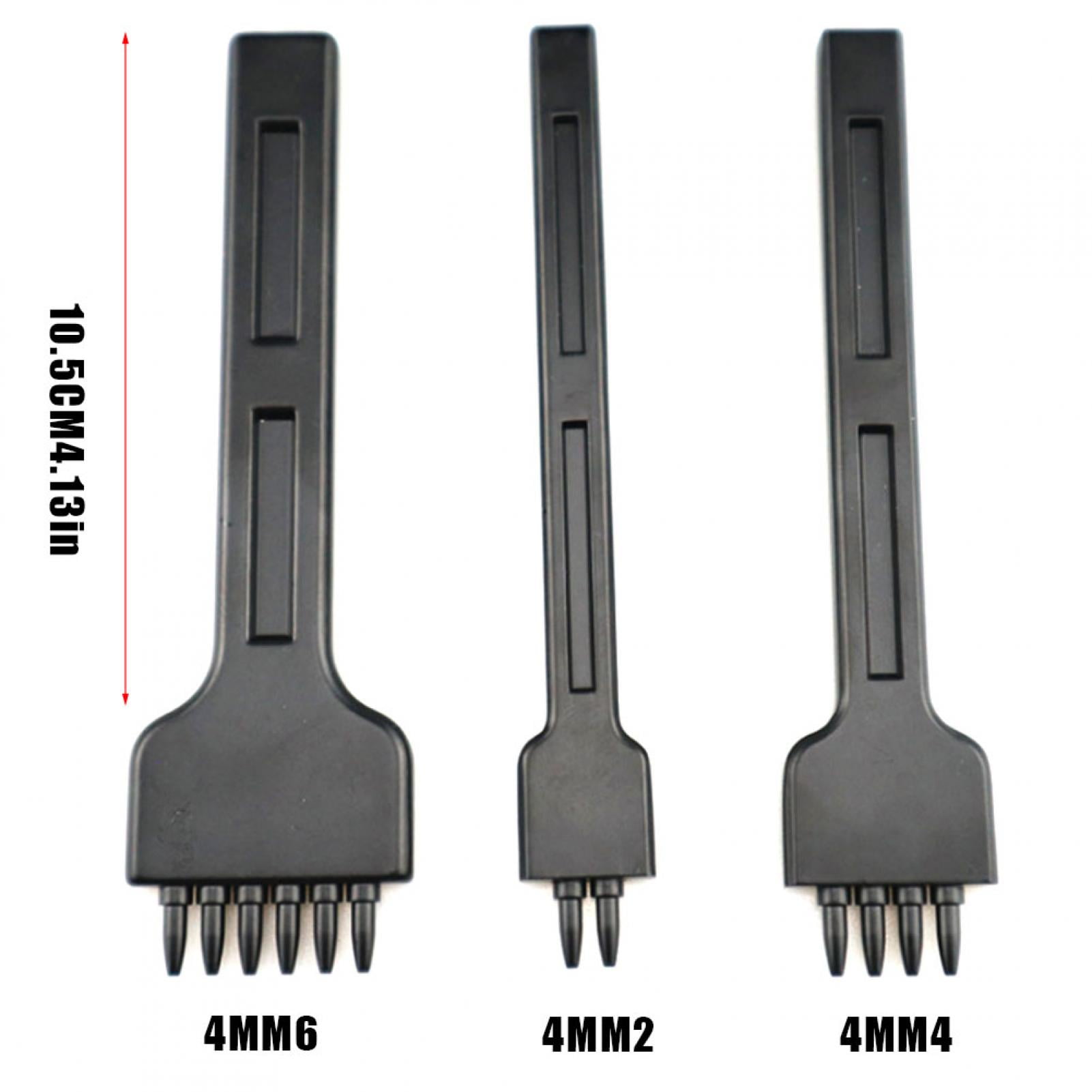 Leather Craft Hand Tool, Professional Leather Craft Tools 3pcs Smooth Handle  For Belt