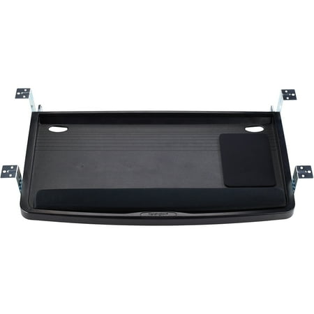 - Kensington, KMW60004, Underdesk SmartFit Comfort Keyboard Drawer, 1, Black