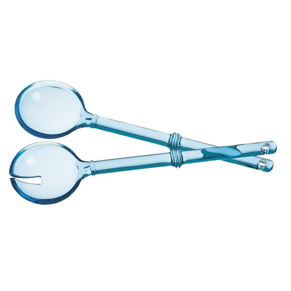 Acrylic Spoon Servers, Set of 2, Blue
