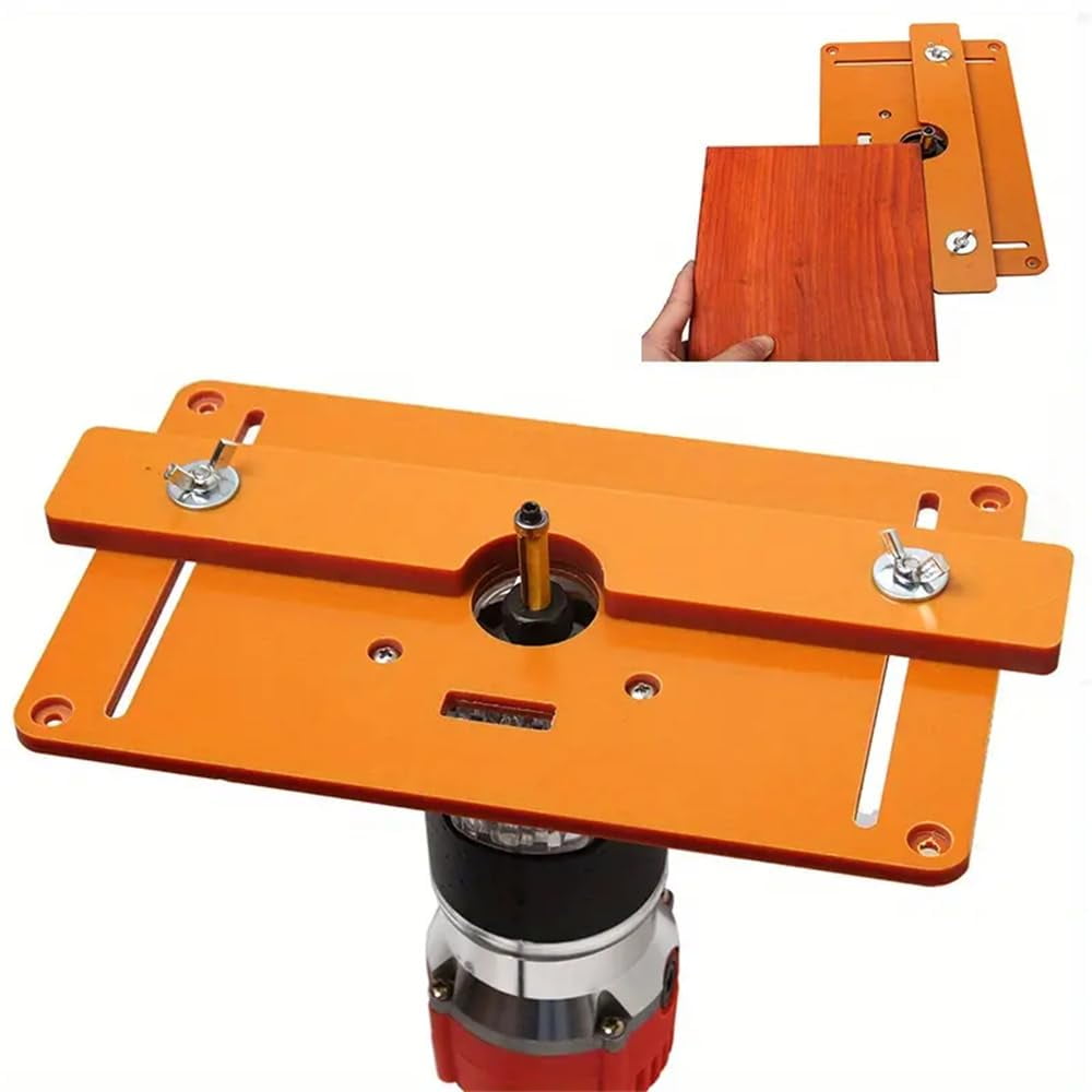 High Accuracy Wood Milling Chamfering Trimming Machine, Router Table Insert Plate with Balance Board for Precision Woodworking