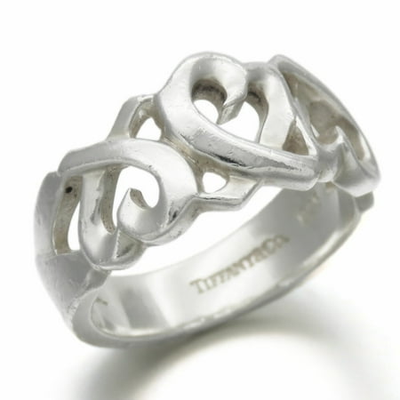 Pre-Owned Tiffany & Co. Ring Triple Loving Heart Paloma Picasso Silver 925 Approx.... (Fair)