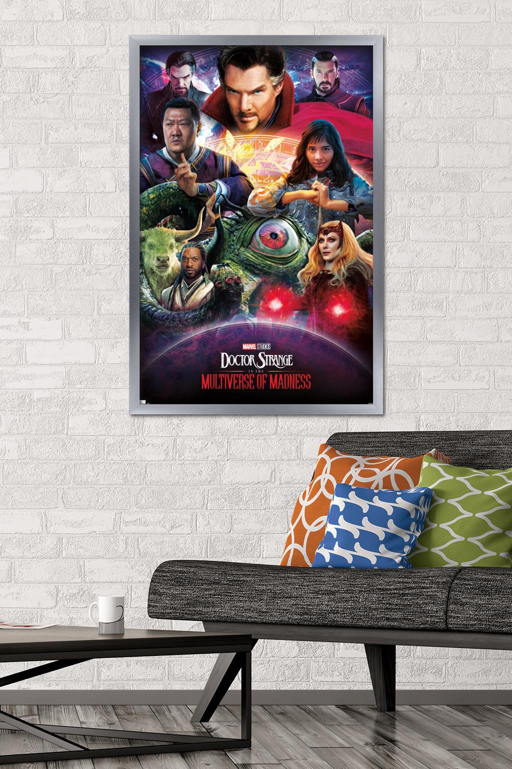 Marvel Doctor Strange in the Multiverse of Madness - Amazing Wall Poster, 22.375" x 34" Framed