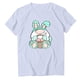 thumbnail image 4 of Camiseta de manga corta de verano de Pascua con cuello redondo suelto informal estampado para mujer Fridja bn1378, 4 of 4