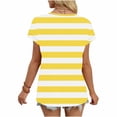thumbnail image 6 of KyCheLot Womens Print Short Sleeve Tops Casual V Neck Stretchy Pullover Lightweight Daily Tshirts Work, 6 of 6