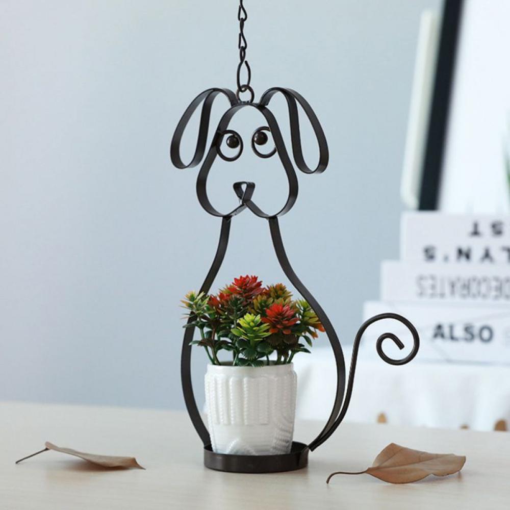 Iron Birdcage Hanging Planter, Metal Wire Flower Pot Basket Wrought Iron Plant Stands, Indoor Outdoor Hanging Plant Holder Hanging Planter Stand Flower Pots for Decorations - image 1 of 5