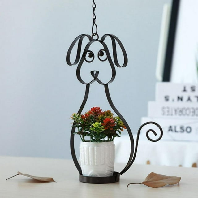 Iron Birdcage Hanging Planter, Metal Wire Flower Pot Basket Wrought Iron Plant Stands, Indoor Outdoor Hanging Plant Holder Hanging Planter Stand Flower Pots for Decorations