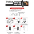 thumbnail image 3 of Outslayer 70lb Wrecking Ball Heavy Bag for Boxing, MMA, Muay Thai - Choose Custom Colors & Bottom D-Ring Option - USA Made (Black/White with Bottom D-Ring, Unfilled), 3 of 6
