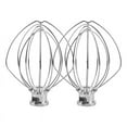 thumbnail image 2 of 2 Pack Stainless Steel Wire Whip Mixer Attachment for K45WW Flour Cake Balloon Whisk Egg Cream Stirrer, 2 of 6