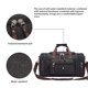 thumbnail image 5 of Bolsa de viaje impermeable Minnieouse de gran capacidad portátil para vacaciones al aire libre teléfono móvil tableta ropa equipaje bolso de mano Marrón, 5 of 6