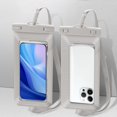 thumbnail image 2 of Mobile Waterproof Bag Waterproof Phone Pouch Cell Phone Dry Bag Large Capacity Transparent Underwater Cellphone Protector Storage Bag, 2 of 8