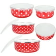 thumbnail image 1 of Cuenco para ensaladas, cuenco para mantener frescos los alimentos, cuenco para Fideos Instantáneos con tapa, suministros de cocina, 5 uds., 1 of 5
