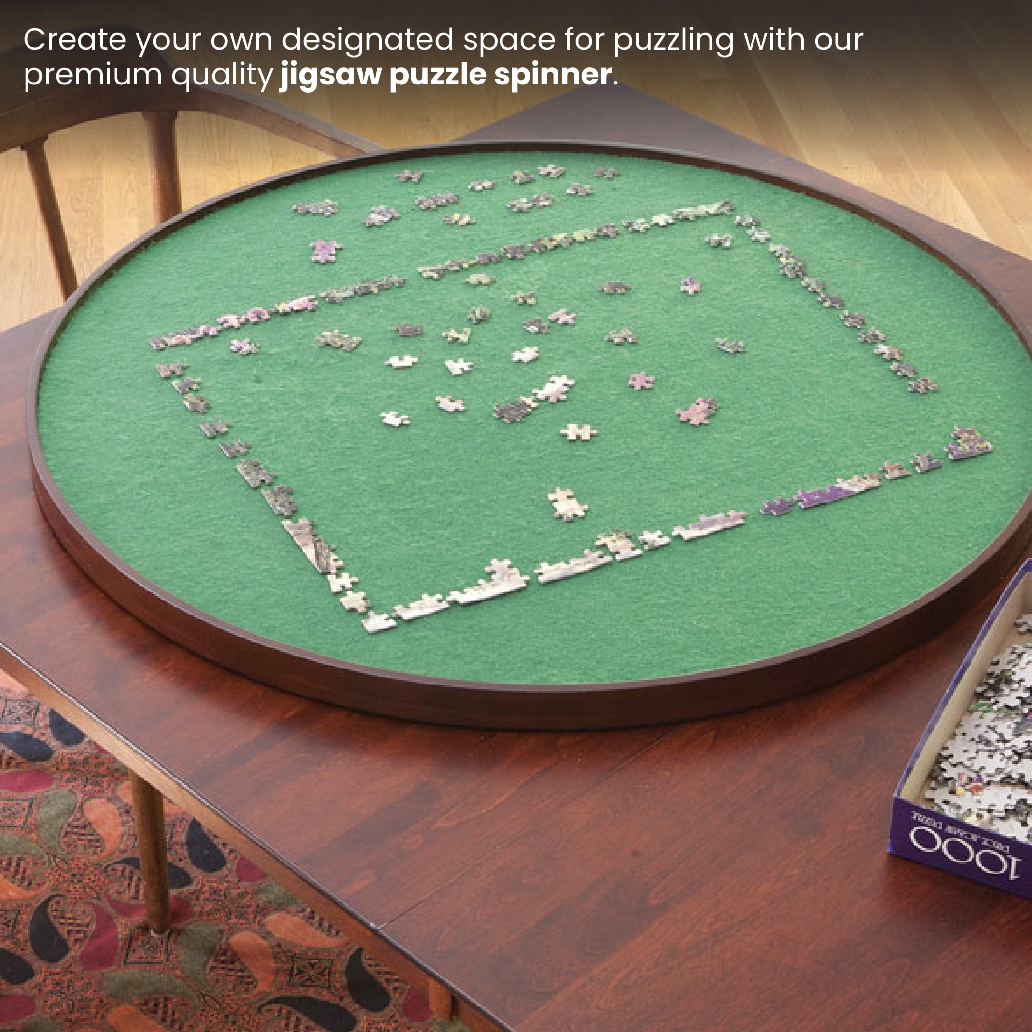 Buy Bits and Pieces Round Jigsaw Puzzle Spinner Surface 34 Puzzle