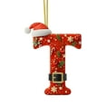 thumbnail image 5 of Decoraciones de Árbol de Navidad 2D Acrílico Decoración Carta Colgante con 26 Letras Diy Navidad Decoración Del Hogar Ornamentos Del Árbol de Navidad, 5 of 5