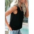 thumbnail image 6 of Womens Lace Trim Tank Tops V Neck Sleeveless Shirts 2025 Summer Casual Dressy Top Black XL, 6 of 9