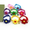 thumbnail image 4 of Flower Dog Collar Breathable Pet Supplies Floral Dog Collar with Bell for Dog, 4 of 7