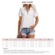 thumbnail image 4 of Camisa holgada blanca con cuello, talla L, top de verano de manga corta con cierre de un cuarto para mujer, 4 of 4