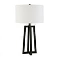 thumbnail image 1 of Henn&Hart 14" Blackened Bronze Metal/Fabric Table Lamp, 1 of 8