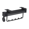 thumbnail image 2 of veasfak Tringle à Vêtements Suspendue Support de Rangement Vertical Tige de Rangement Portable pour Garde-Robe Noir, 2 of 8