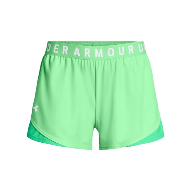 Shorts Under Armour Play Up 3.0 para Mujer en Verde Matrix Talla XL