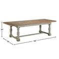 thumbnail image 4 of Booneville 102-inch Farmhouse Dining Table in Rustic Pine, 4 of 4