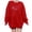 Red——Fall Savings, variant on Oiangi Breast Cancer Sweatshirt for Women Pink Ribbon Long Sleeve Graphic Sweatshirts Casual Awareness Support Tops Orange 2XL