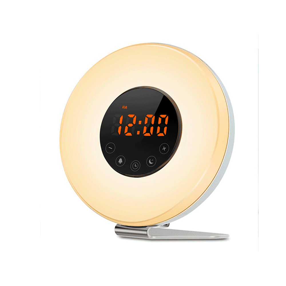 Wake up Alarm Clock, FM Alarm Clock Radio with Colored Sunrise