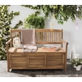 thumbnail image 2 of Safavieh Brisbane Indoor/Outdoor Modern Storage Bench, 2 of 8