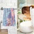 thumbnail image 6 of Coolnut Pink Cheetah Patterned Hand Towels 2 PCS, Cotton Bath Towel for Drying Face Hands Body Decorative Water Absorbent Lightweight Towels for Bathroom Ktichen Travel Gym, 16"x28", 6 of 6