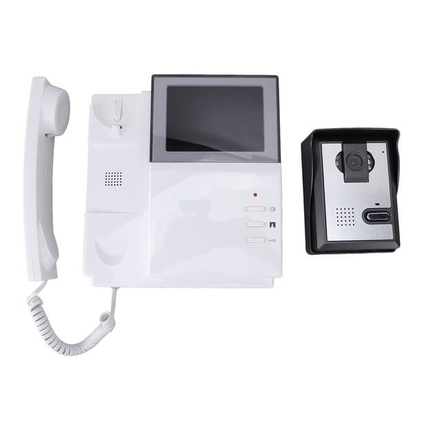 De Videoportero, 4,3 Pulgadas, Tipo Teléfono Con Cable, Monitor LCD Transparente, Kits De Timbre De Videoportero Con Cable, Cámara Exterior Con Visión Nocturna Por