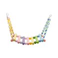 thumbnail image 2 of Runquan Colorful Bird Swing Toy Wood Climbing Ladder Toy for Chinchilla Macaw Budgie, 2 of 8