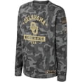 thumbnail image 2 of Youth Colosseum Camo Oklahoma Sooners OHT Military Appreciation Dark Star Long Sleeve T-Shirt, 2 of 4