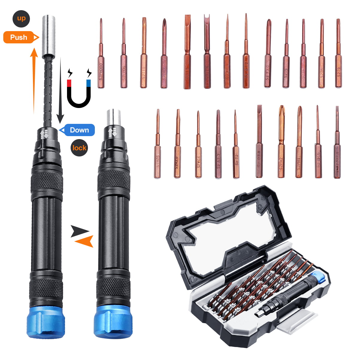 24 in 1 Precision Screwdriver Set, Magnetic Driver Kit, Upgraded S2 ...