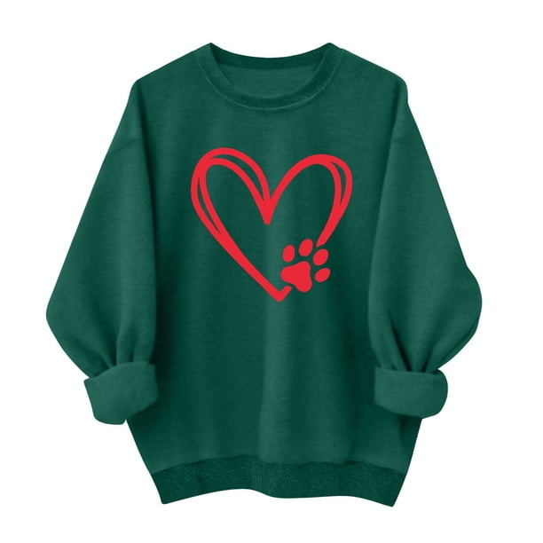 Camiseta de Moda de Cuello Redondo Casual de Manga Larga de las Mujeres, Camisetas de Manga Larga de las Mujeres con Patrón de Puntos de Polka Y Poliéster Suave, Sudadera Ligera Y Acogedora para el I