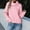 Pink, variant on Lilgiuy Women's Winter Christmas Round Neck Long Sleeve Knitted Loose Sweater Top Gifts for Your Co-workers or Friends