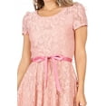 thumbnail image 5 of Women's Floral Lace Dress Short Sleeve Party Dress, 5 of 6