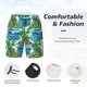 thumbnail image 3 of Fotbe Hawaii Palms Traje de Baño para Hombre – Shorts de Natación de Secado Rápido con Forro y Bolsillos-Large, 3 of 6