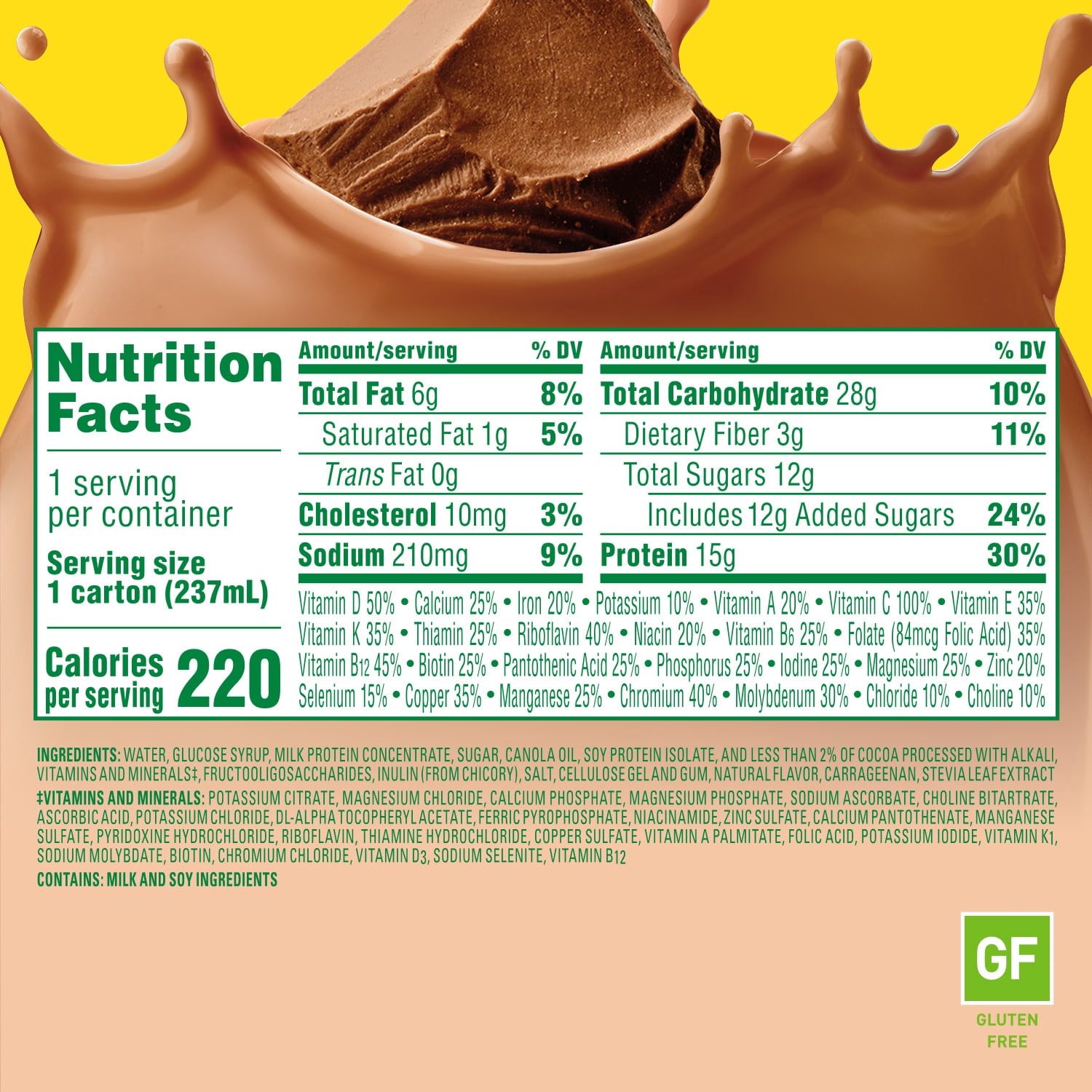 Carnation Breakfast Essentials High Protein with Fiber Ready-to-Drink, 8 FL OZ Carton, Rich Milk Chocolate 8 Fl Oz (Pack of 24)