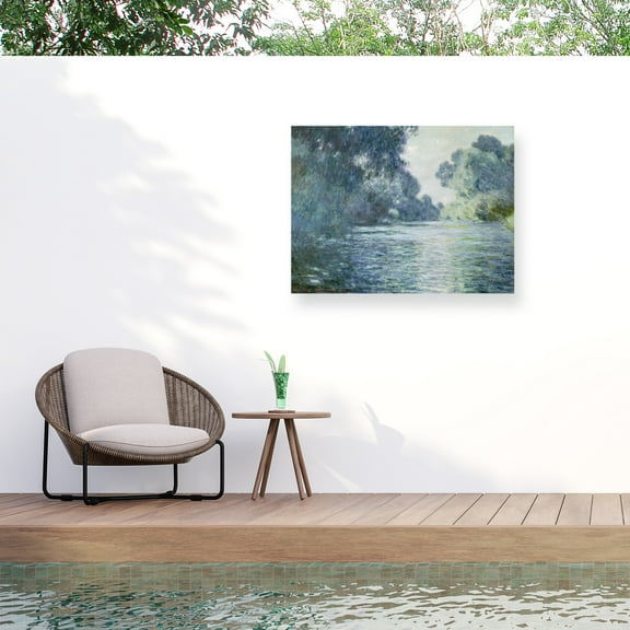 Claude Monet 'Branch of the Seine near Giverny' Outdoor All-Weather Wall Decor