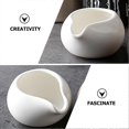 thumbnail image 3 of 2Pcs Japanese Style Creamer Pitcher Coffee Milk Creamer Pitcher Ceramic Gravy Boat Sauce Boat, 3 of 4