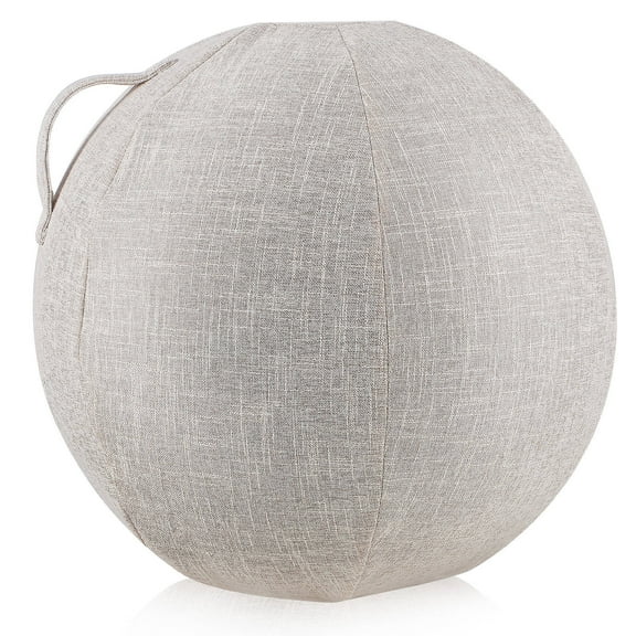 Raindrops Washable Yoga Ball Cover 1Pack for 55cm Round Exercise Ball in White